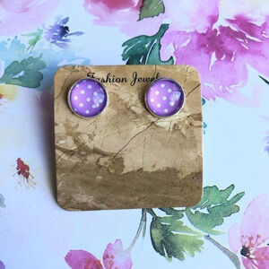 Handmade Dotted Stud Earrings